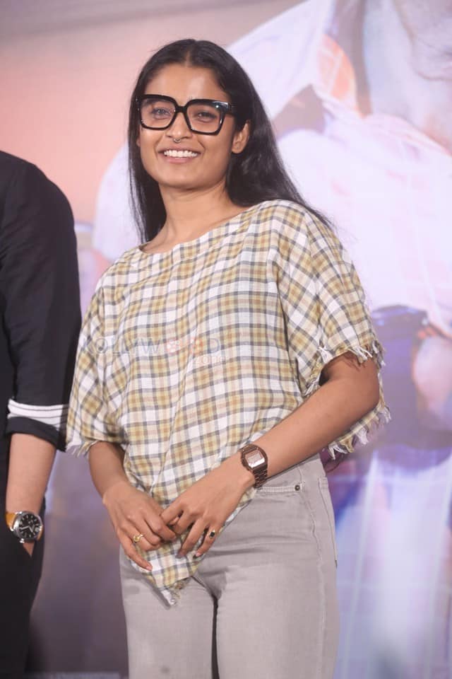 Actress Chaithra J Achar at at 3BHK Movie Success Meet Photos 01