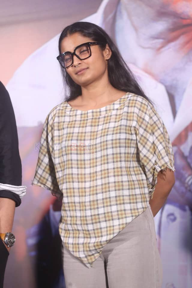 Actress Chaithra J Achar at at 3BHK Movie Success Meet Photos 04