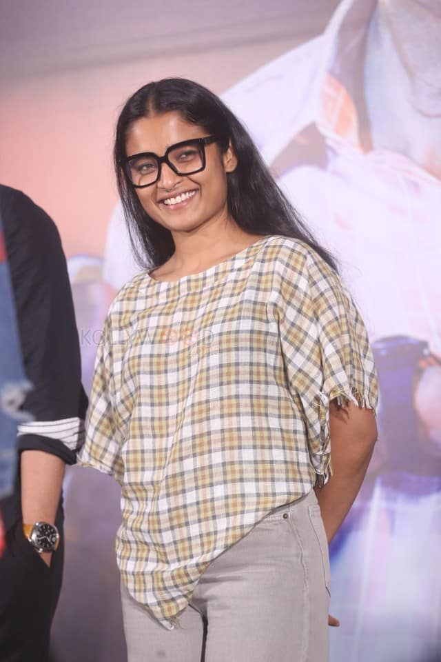 Actress Chaithra J Achar at at 3BHK Movie Success Meet Photos 07