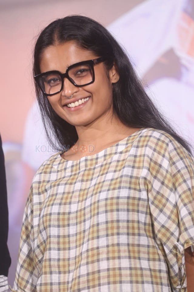 Actress Chaithra J Achar at at 3BHK Movie Success Meet Photos 08