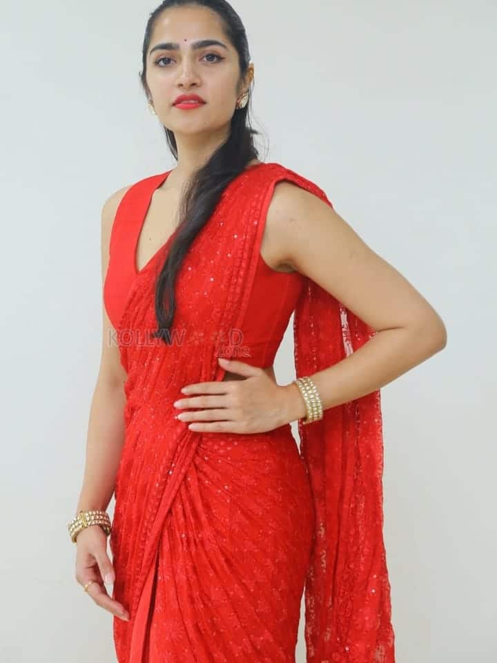 Actress Rukmini Vasanth at Saptha Sagaralu Dhaati Movie Press Meet Pictures 06