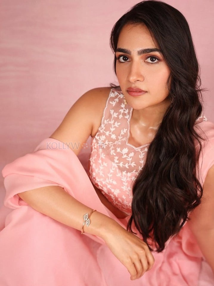 Dream Queen Rukmini Vasanth in a Pink Lehenga Pictures 02