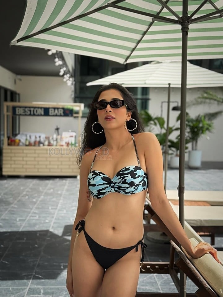 Sensual Afreen Alvi in a Two Piece Bikini Stills 03