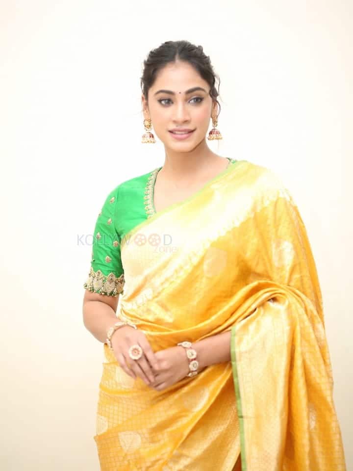 Actress Anukreethy Vas at Tiger Nageswara Rao Pre Release Event Stills 14