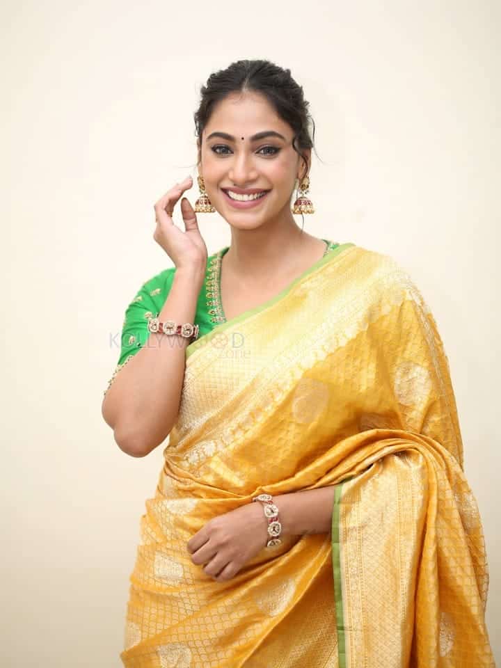 Actress Anukreethy Vas at Tiger Nageswara Rao Pre Release Event Stills 19
