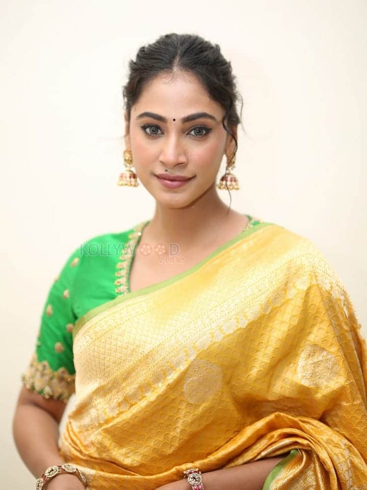 Actress Anukreethy Vas at Tiger Nageswara Rao Pre Release Event Stills 26