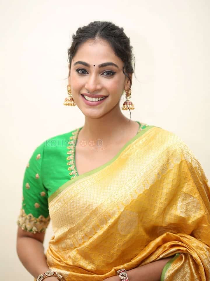 Actress Anukreethy Vas at Tiger Nageswara Rao Pre Release Event Stills 27