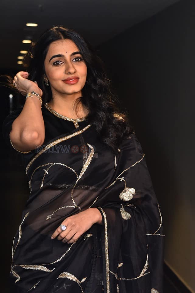 Actress Maanasa Choudhary at Aaryan Movie Pre Release Event Pictures 22