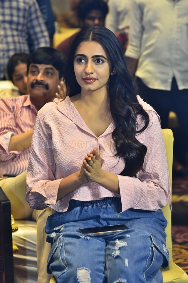 Actress Maanasa Choudhary at Single Movie Success Celebration Pictures 02