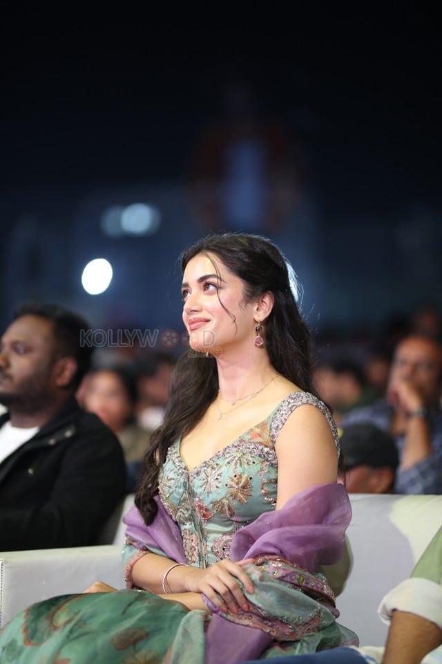 Actress Bhagyashri Borse at Andhra King Taluka Trailer Launch Pictures 03