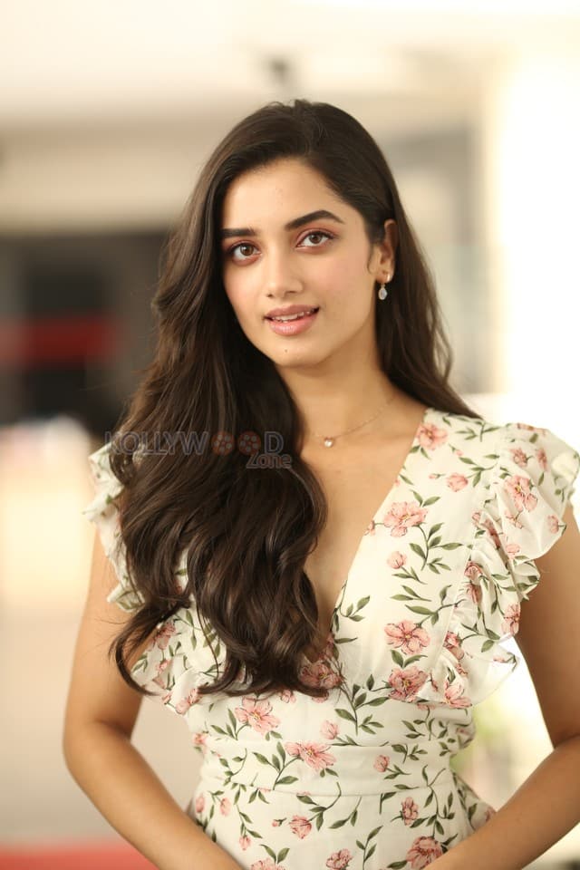 Heroine Bhagyashri Borse at Andhra King Taluka Interview Pictures 20