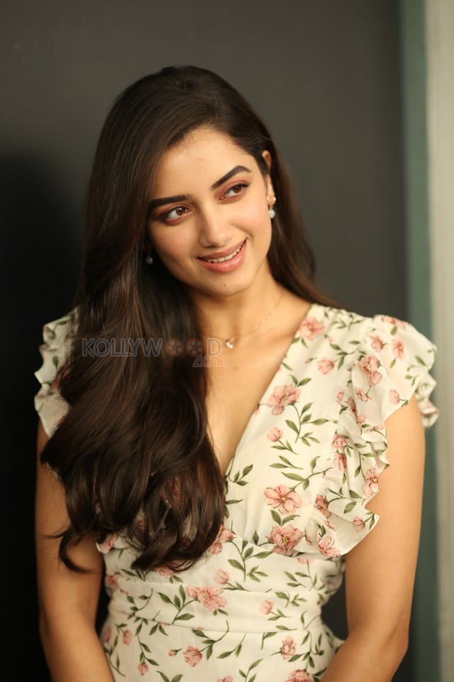 Heroine Bhagyashri Borse at Andhra King Taluka Interview Pictures 21