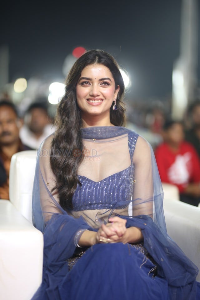 Heroine Bhagyashri Borse at Andhra King Taluka Pre Release Event Pictures 04