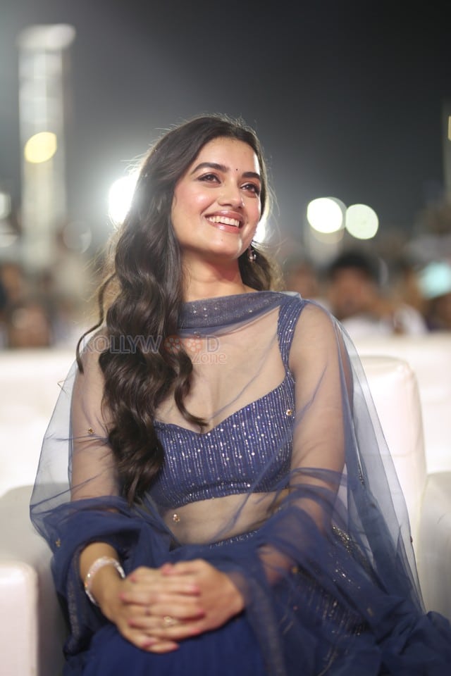 Heroine Bhagyashri Borse at Andhra King Taluka Pre Release Event Pictures 27