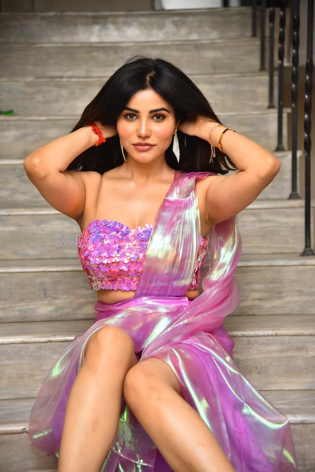 Actress Krisheka Patel at Artiste Trailer Launch Pictures 13