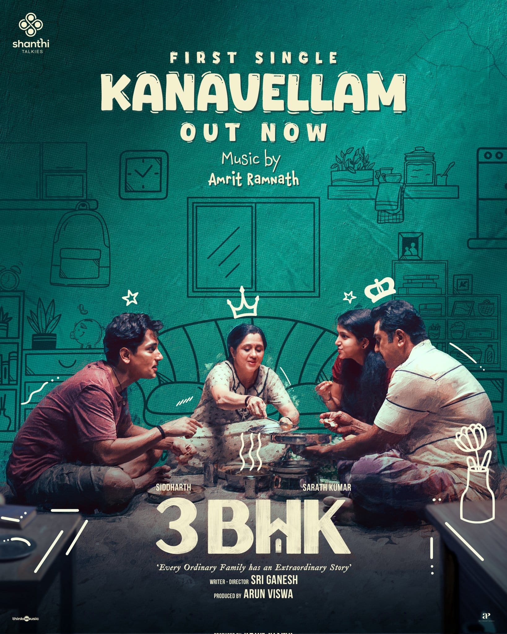 3BHK Kanavellam Nijamaaga oru naalum aagum poster