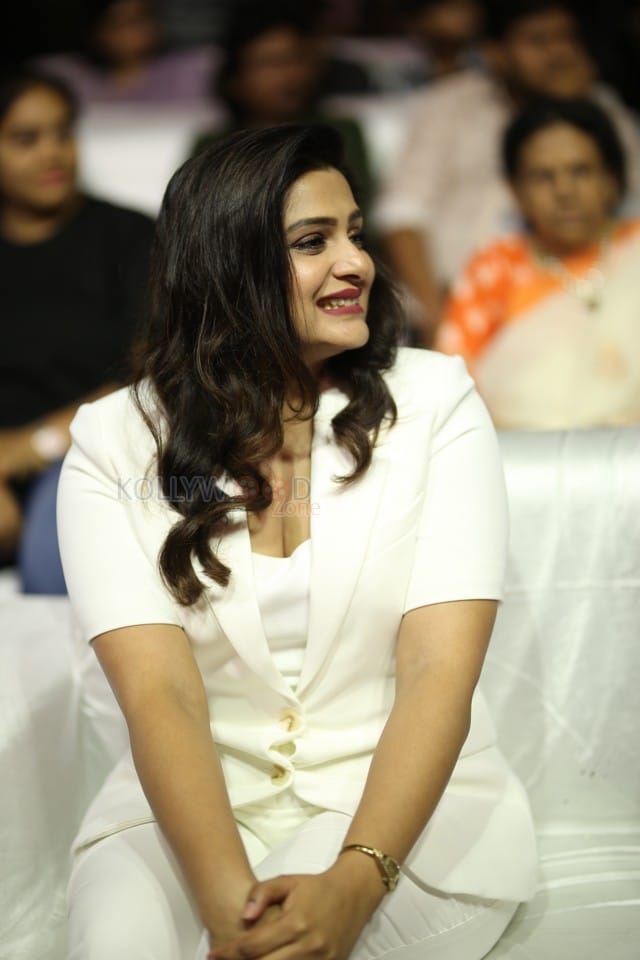 Actress Divya Pillai at Bhairavam Movie Pre Release Event Photos 21