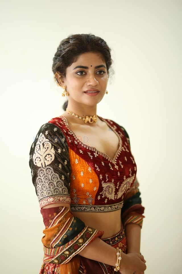 Actress Abhignya Vuthaluru at Viraatapalem Trailer Launch Photos 12