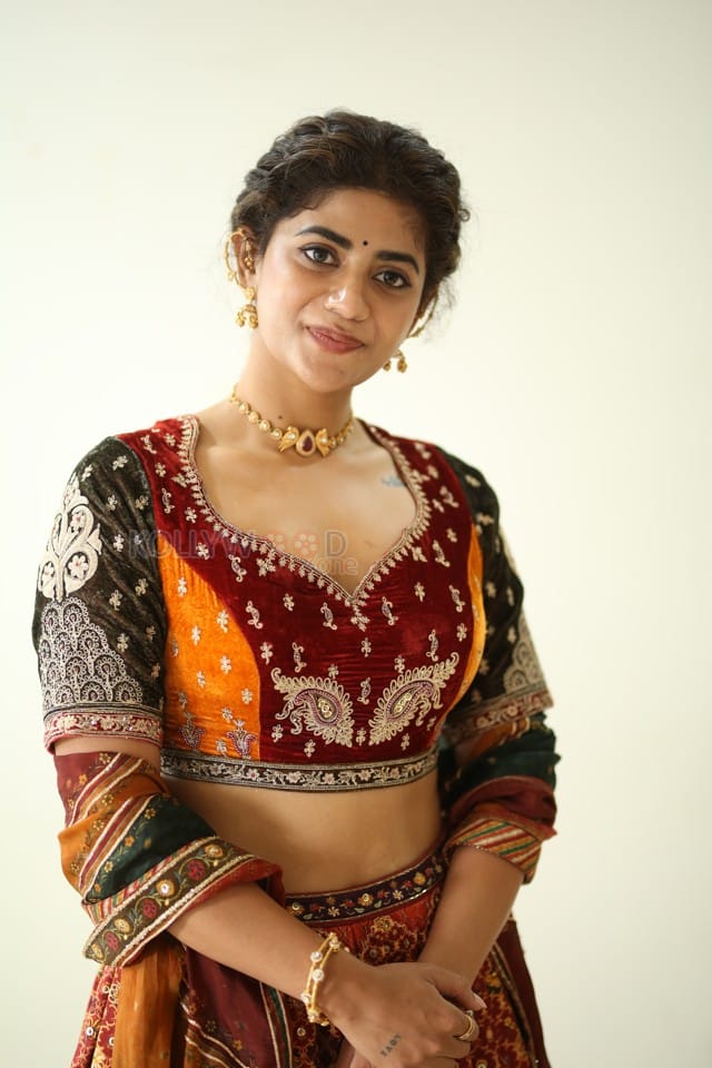 Actress Abhignya Vuthaluru at Viraatapalem Trailer Launch Photos 13
