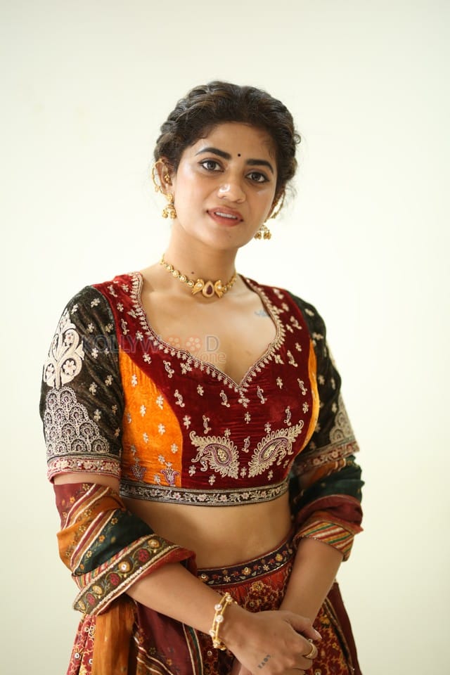 Actress Abhignya Vuthaluru at Viraatapalem Trailer Launch Photos 14