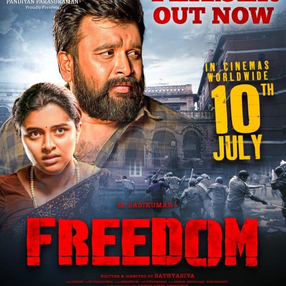 Sasikumar’s Freedom Teaser: An Innocent Man’s Fight Against A Brutal System!