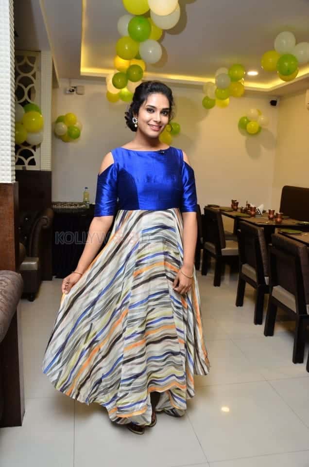 Actress Hari Teja At Junior Kuppana Restaurant Launch Photos 02