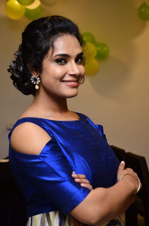 Actress Hari Teja At Junior Kuppana Restaurant Launch Photos 10