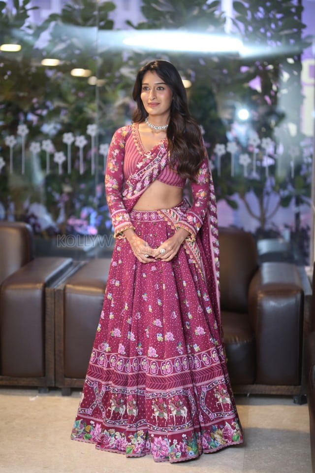Actress Niharika NM at Mithra Mandali Movie Pre Release Event Pictures 02