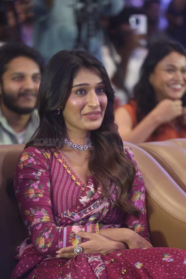 Actress Niharika NM at Mithra Mandali Movie Pre Release Event Pictures 07
