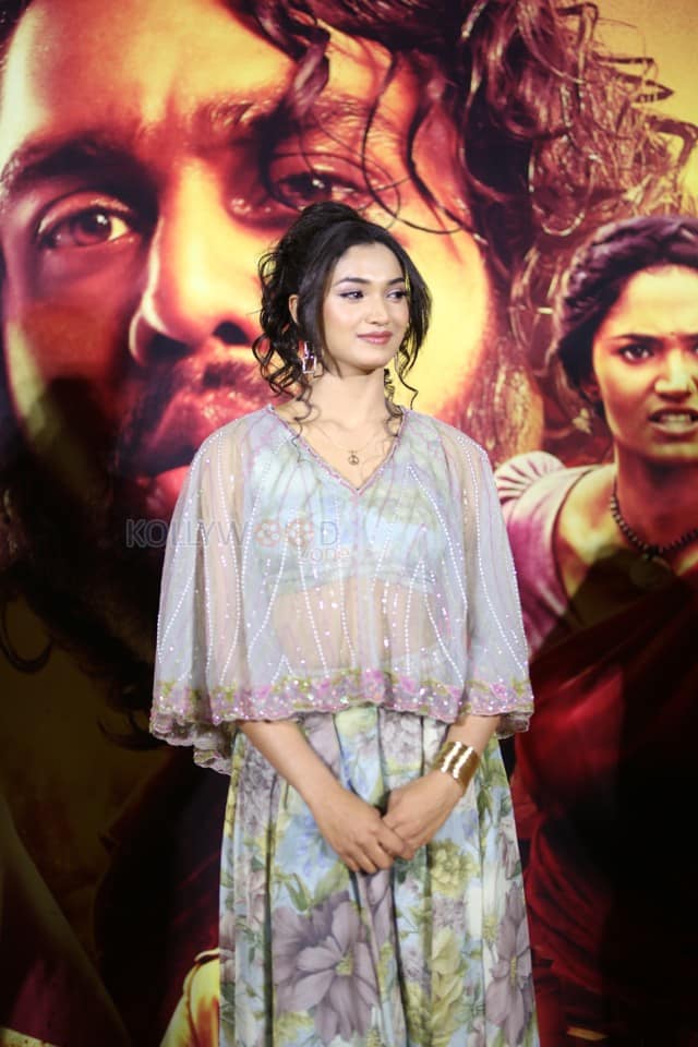 Actress Reeshma Nanaiah at KD The Devil Teaser Launch Event Pictures 15