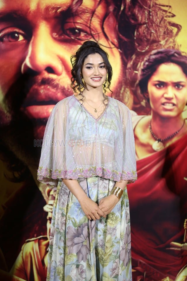 Actress Reeshma Nanaiah at KD The Devil Teaser Launch Event Pictures 17