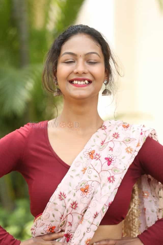 Actress Aditi Myakal At Eakam Teaser Launch Photos 08