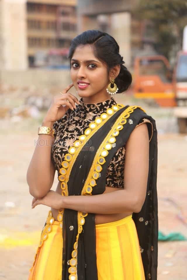 Actress Charishma Shreekar At Ala Nenu Ila Nuvvu Opening Event Photos 01