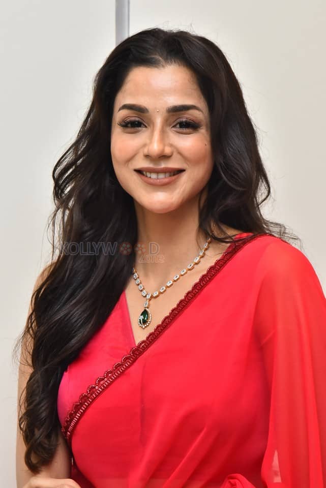 Actress Charitha Varma at Mayasabha Trailer Launch Photos 10