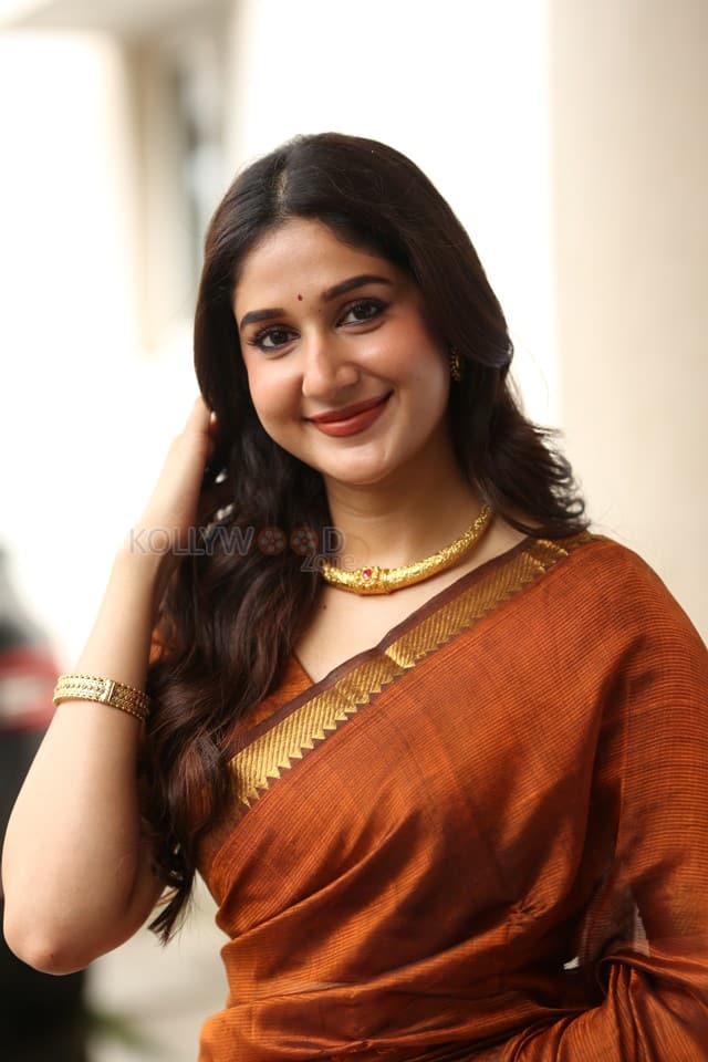 Actress Rabiya Khatoon at Meghalu Cheppina Prema Katha Trailer Launch Pictures 16
