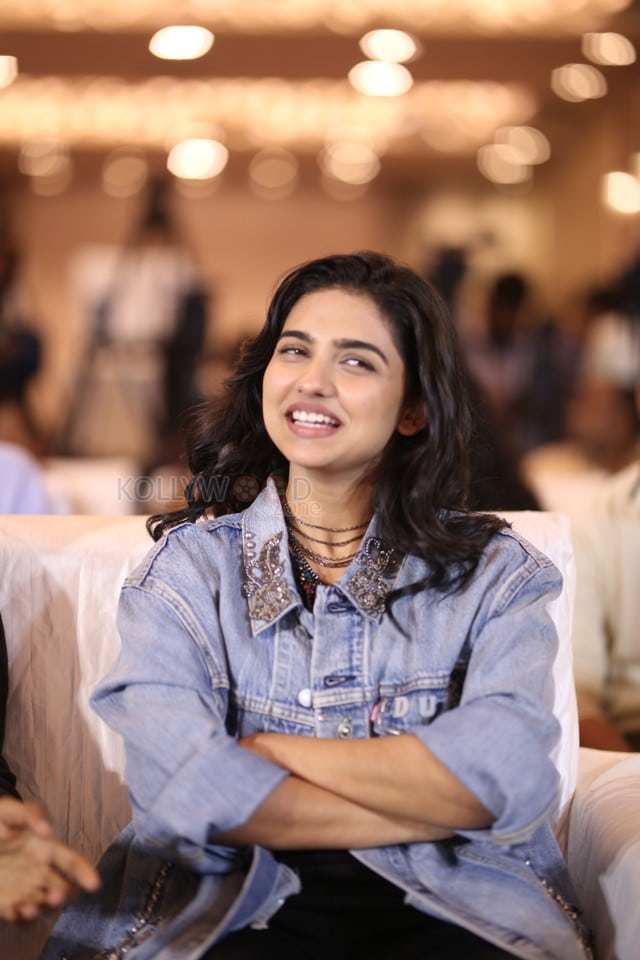 Heroine Mamitha Baiju at Dude Movie Pre Release Event Photos 24