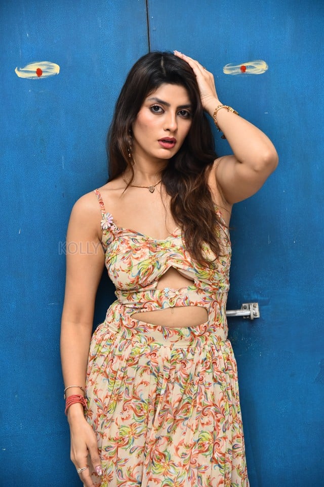 Actress Rakshi Sharma at Seetha Prayanam Krishna Tho Movie Pre Release Press Meet Photos 14