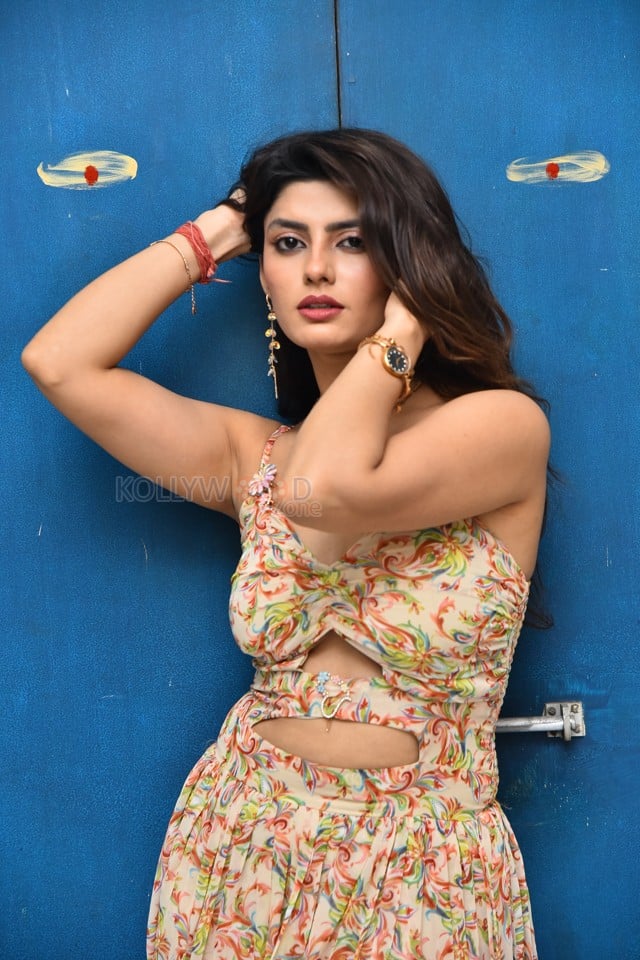 Actress Rakshi Sharma at Seetha Prayanam Krishna Tho Movie Pre Release Press Meet Photos 17