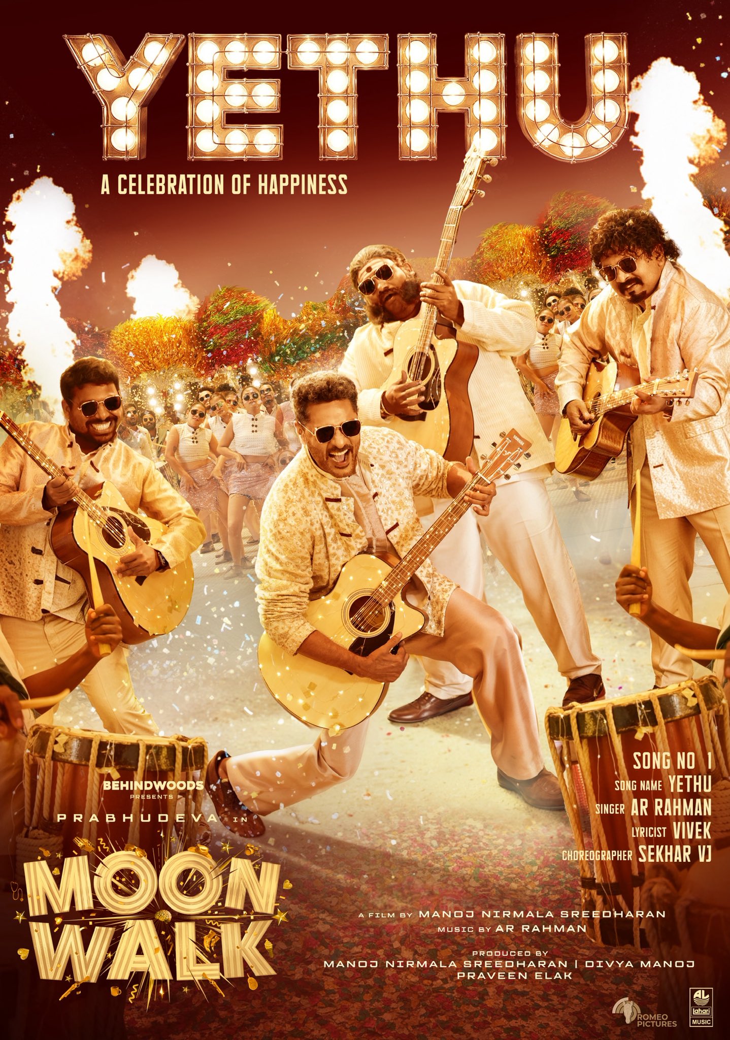A R Rahman Croons For An Entire Album In Prabhudeva’s Moonwalk! 4 Moonwalk Yethu Song Poster