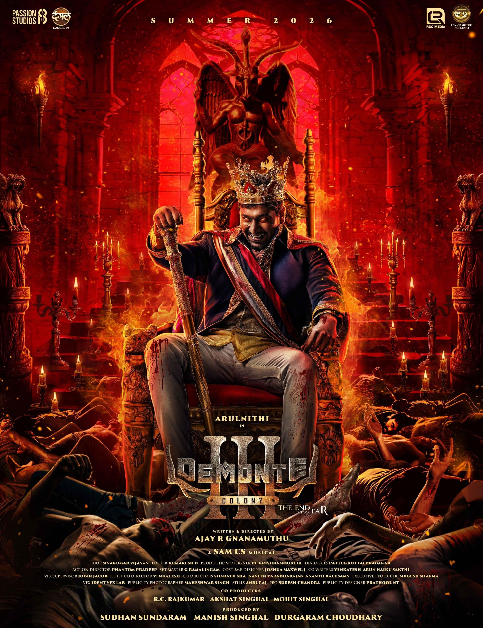 First Look Poster Of Arulnithi’s Demonte Colony 3 Is Here! 1 Demonte Colony 3 Poster