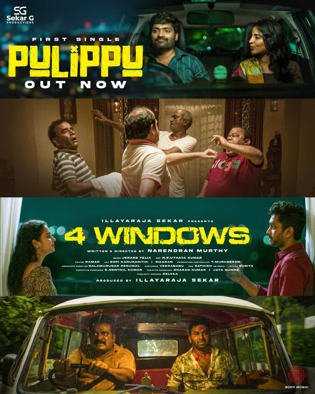 ‘Pullipu’ First Single From Sathyaraj And Vetri’s 4 Windows Is Here! 1 4 Windows Pullipu Poster