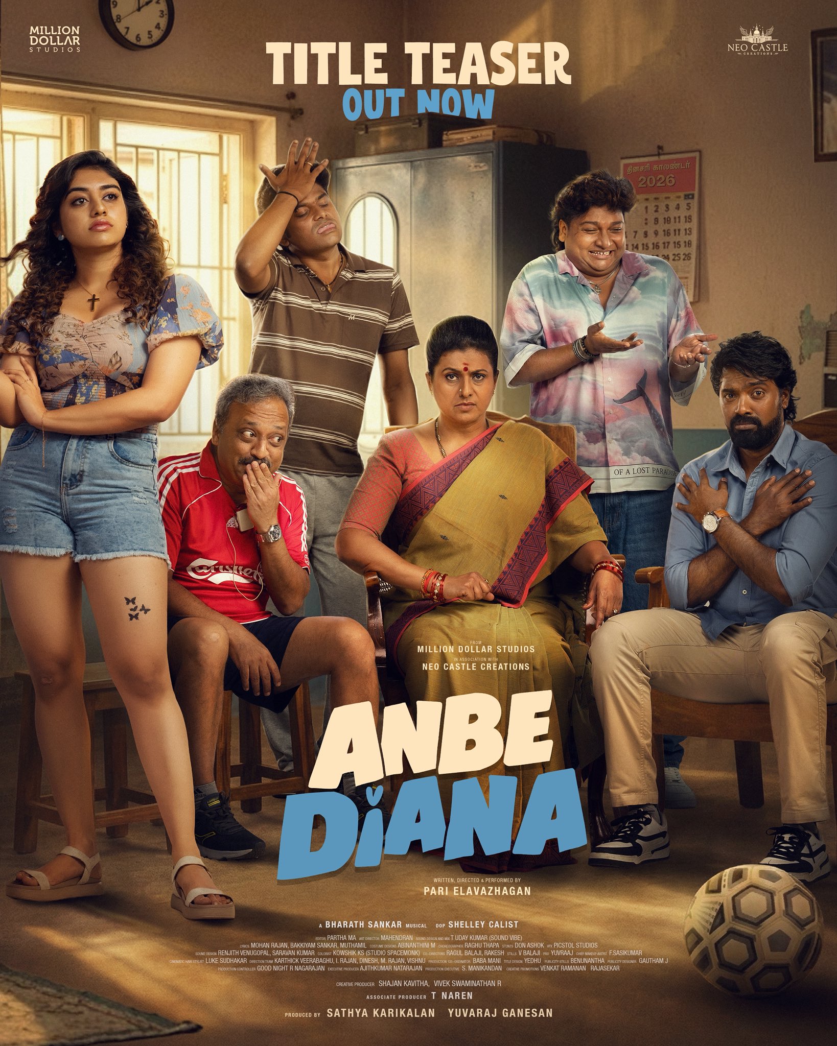 Title Teaser Of Pari Elavazhagan’s Next Project Anbe Diana Is Out!