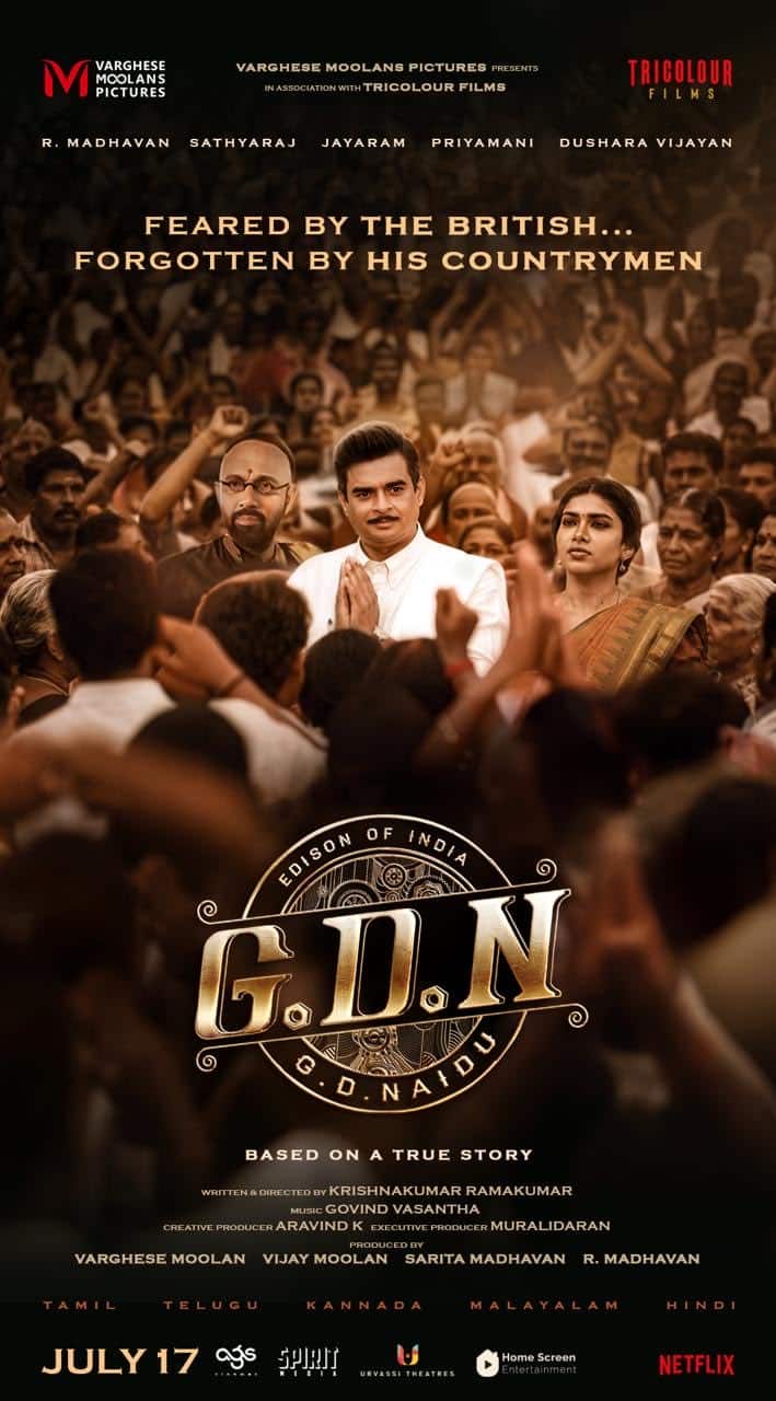 Madhavan’s GDN Secures A Date For Release! 1 GD Naidu GDN Poster