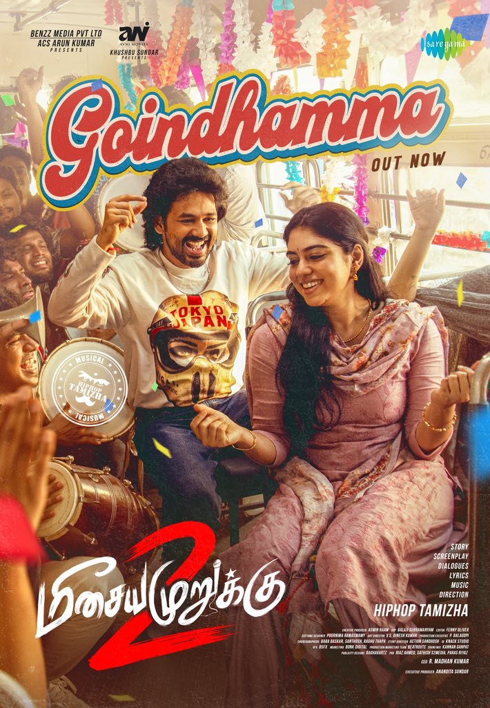 ‘Goindhamma’ From Hip Hop Tamizha’s Meesaya Murukku 2 Is A Peppy Number!