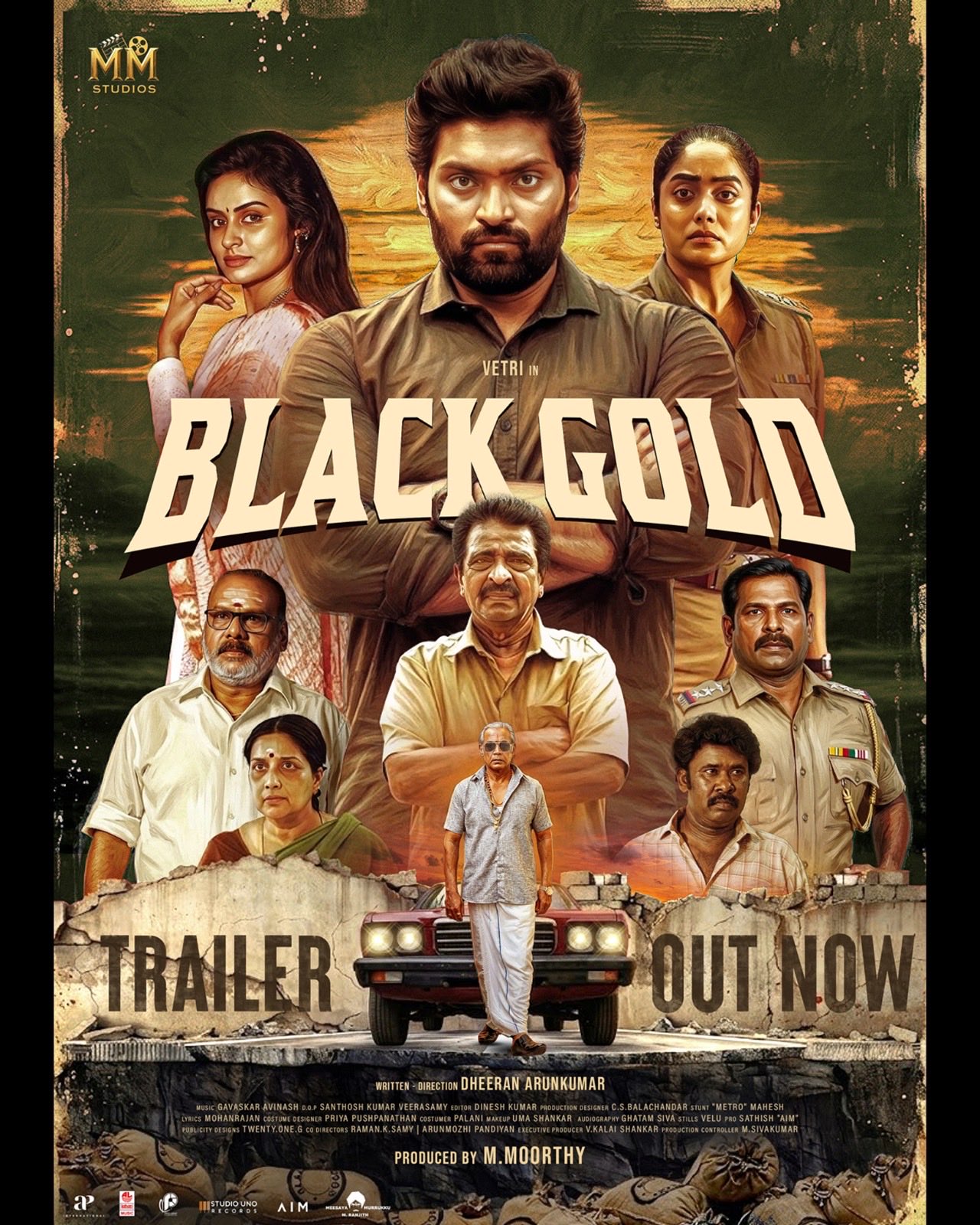 Vetri’s Black Gold Trailer: An Ordinary Man’s Life Spirals Into Chaos After A Fatal Entanglement With Organized Crime Mafia!
