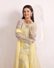 Beautiful Avneet Kaur in a Lemon Yellow Ghahara Set Photos 03