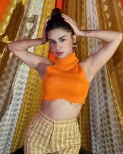 Bombshell Avneet Kaur in a Stylish Orange Sleeveless Crop Top with a High Waist Pants Photos 02 Bombshell Avneet Kaur in a Stylish Orange Sleeveless Crop Top with a High Waist Pants Photos 02