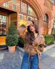 Charming Actress Avneet Kaur in a Brown Leather Jacket Photos 02 Charming Actress Avneet Kaur in a Brown Leather Jacket Photos 02
