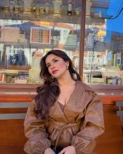 Charming Actress Avneet Kaur in a Brown Leather Jacket Photos 03 Charming Actress Avneet Kaur in a Brown Leather Jacket Photos 03
