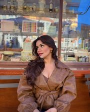 Charming Actress Avneet Kaur in a Brown Leather Jacket Photos 04 Charming Actress Avneet Kaur in a Brown Leather Jacket Photos 04